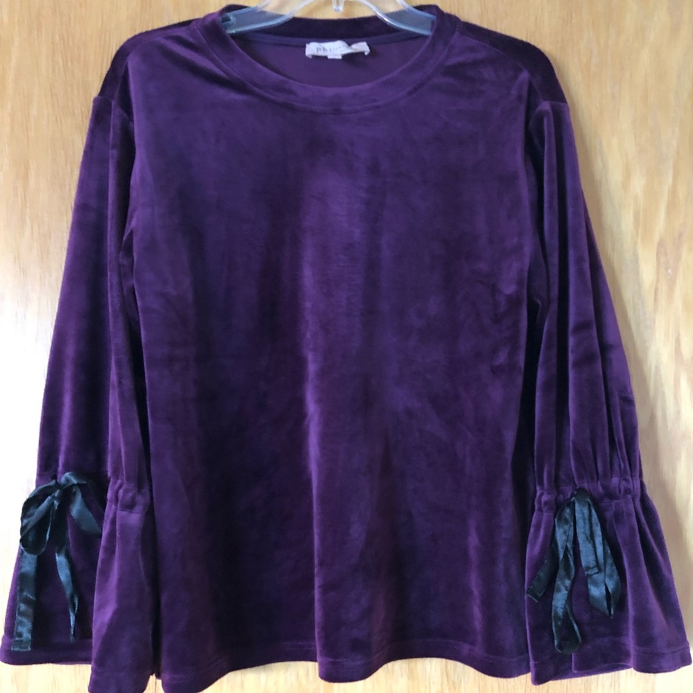 Crushed velvet sweater